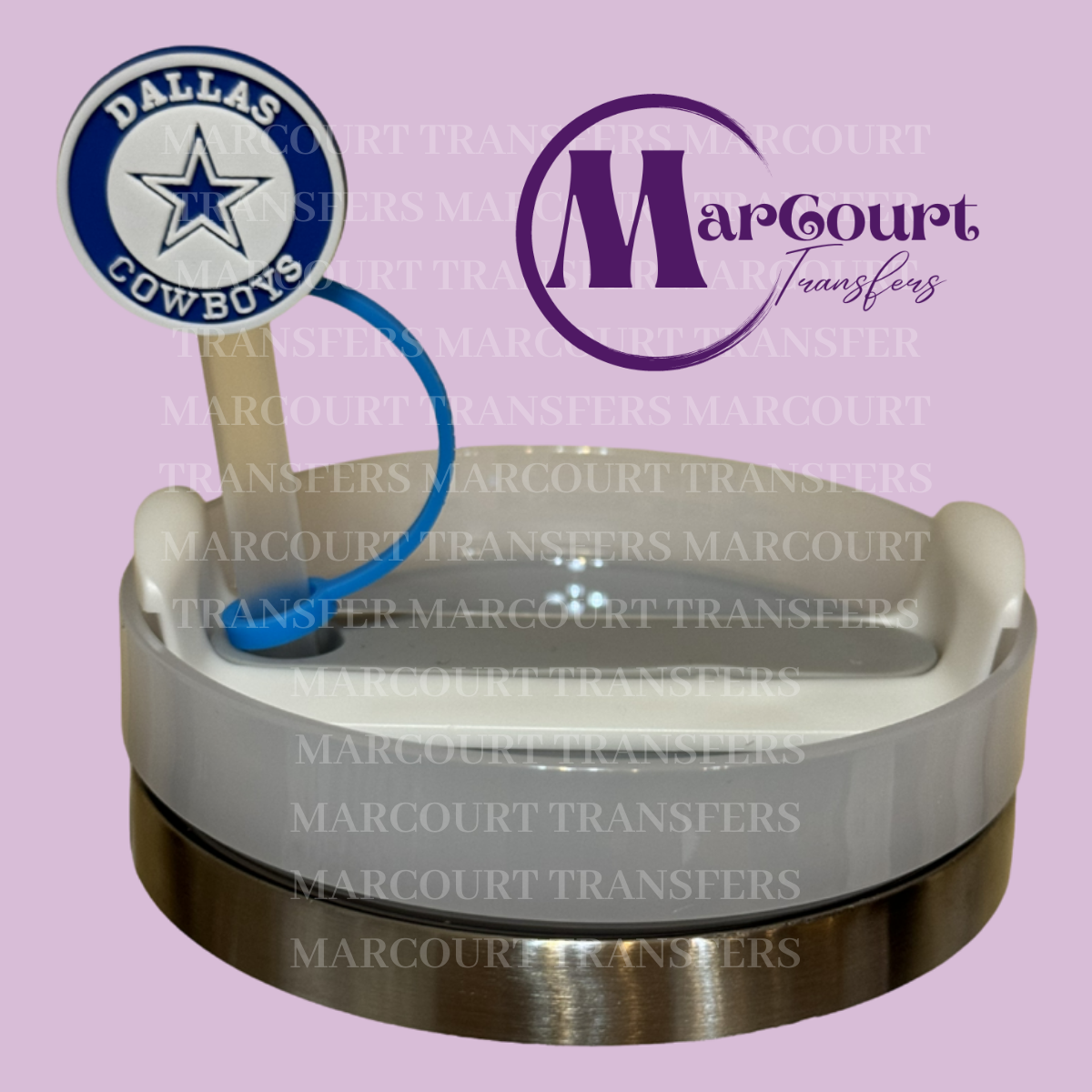 DALLAS COWBOYS ROUND-STRAW TOPPER