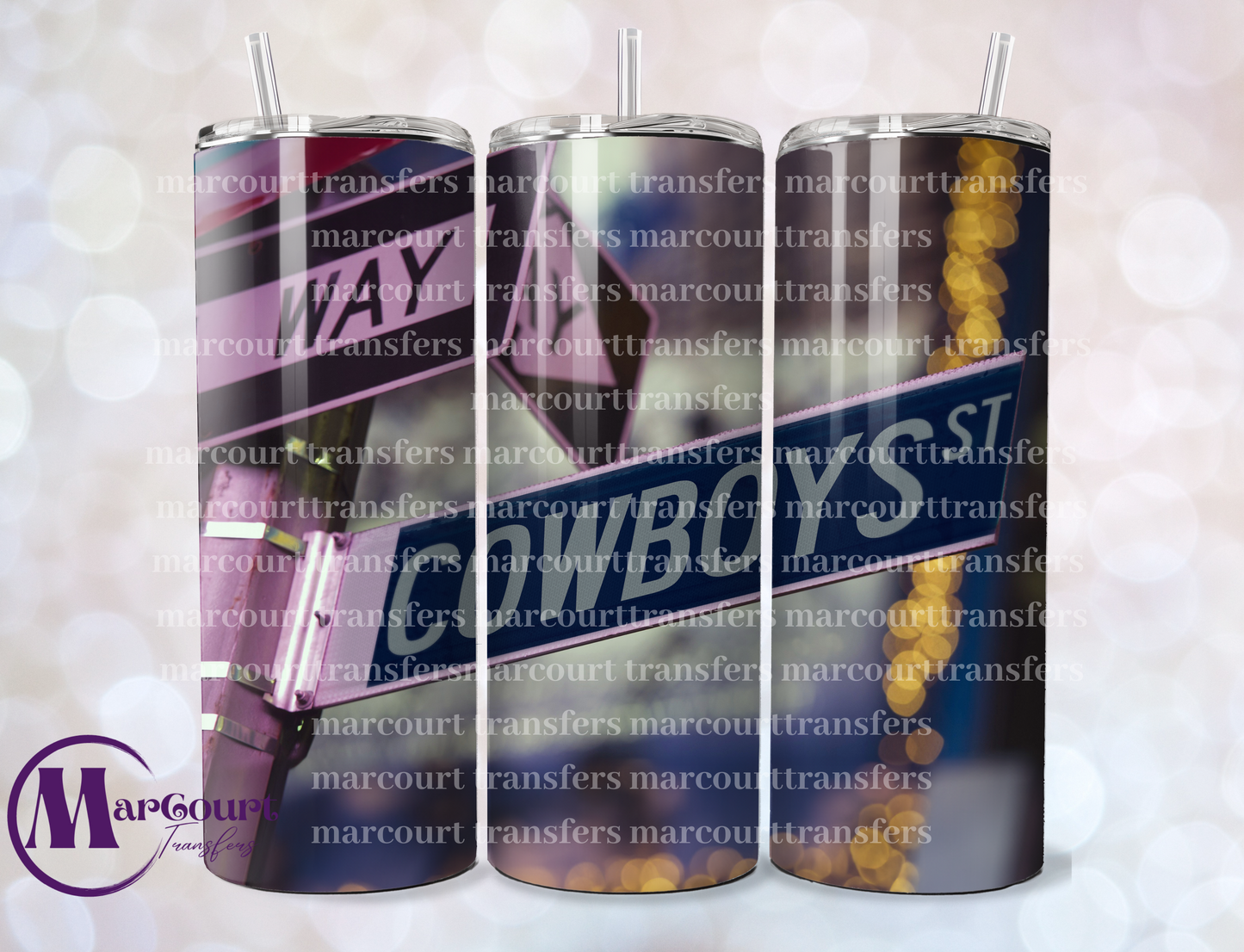 DALLAS COWBOYS STREET SIGN-SKINNY TUMBLER TRANSFER