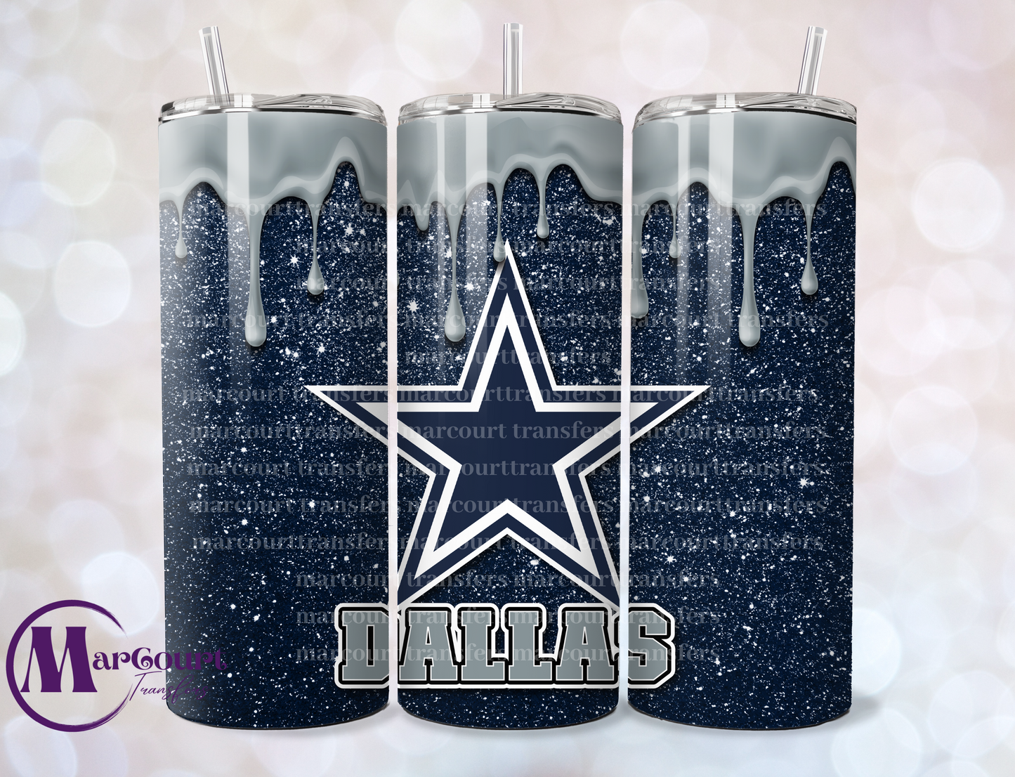 DALLAS COWBOYS DRIP-SKINNY UV DTF TRANSFER