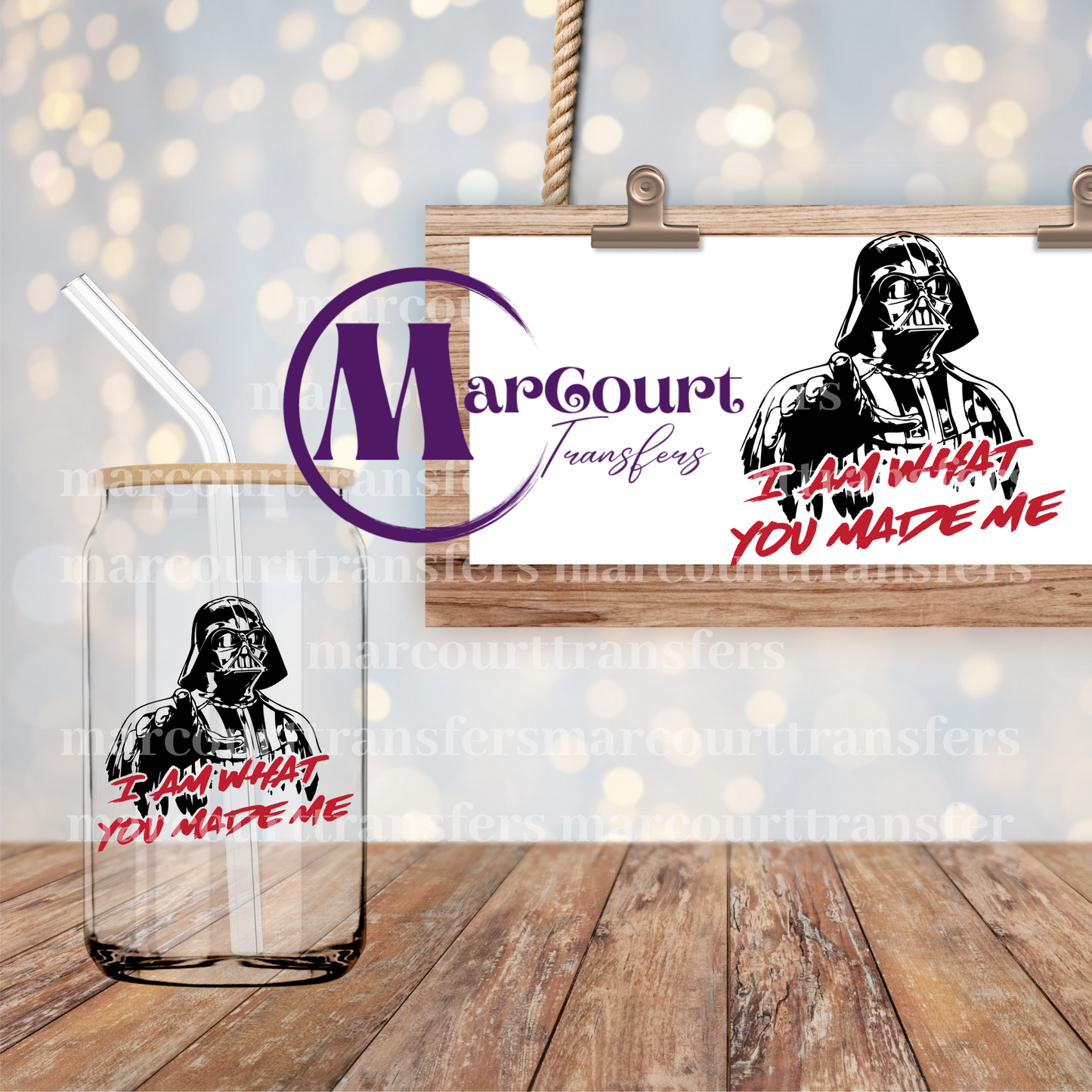 DARTH I AM WHAT YOU MADE ME-DECAL-UV DTF CUP WRAP