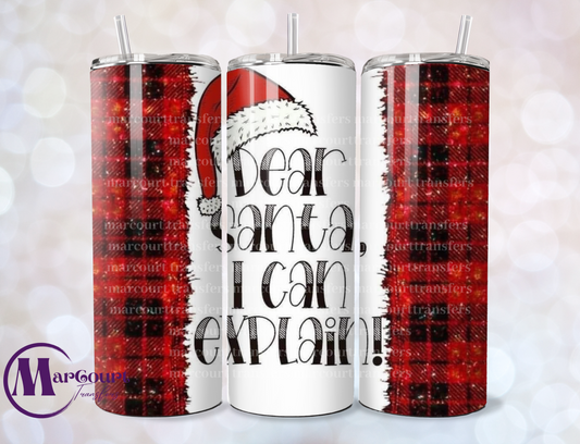 DEAR SANTA, I CAN EXPLAIN-SKINNY TUMBLER TRANSFER