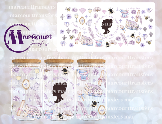 DEAREST GENTLE READER-16 0Z-UV DTF CUP WRAP