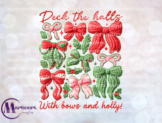 DECK THE HALLS CROCHET BOWS ELEMENTS