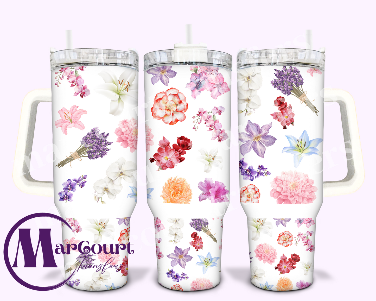 DELICATE FLOWERS-40 0Z-UV DTF CUP WRAP