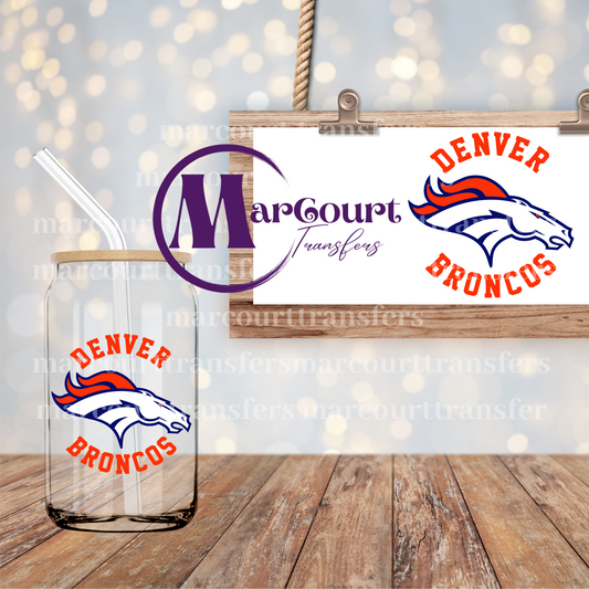 DENVER BRONCOS-DECAL-UV DTF CUP WRAP