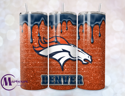 DENVER BRONCOS DRIP-SKINNY UV DTF TRANSFER