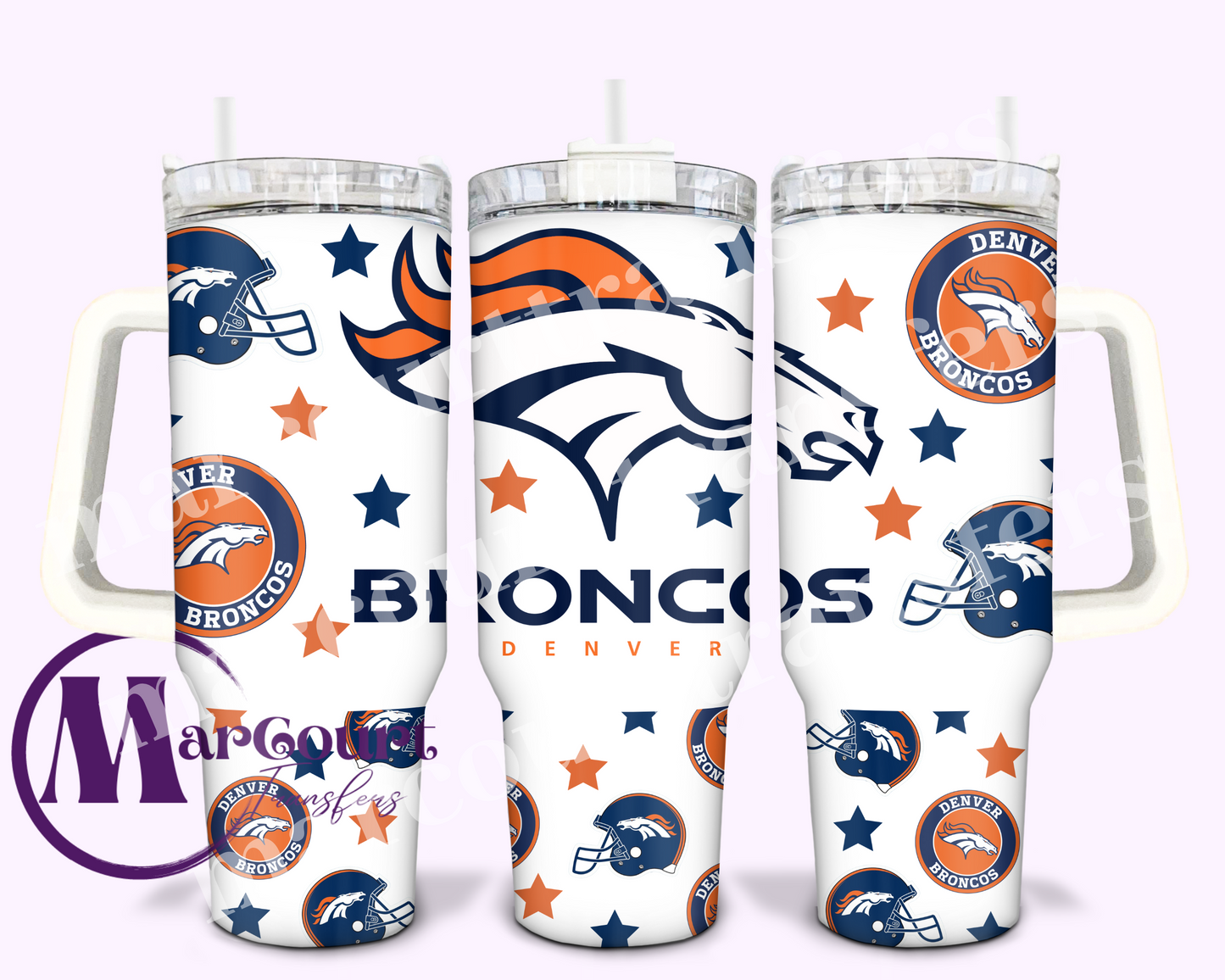 DENVER BRONCOS-40 OZ-UV DTF CUP WRAP