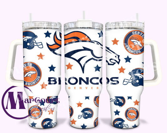 DENVER BRONCOS-40 0Z-UV DTF CUP WRAP