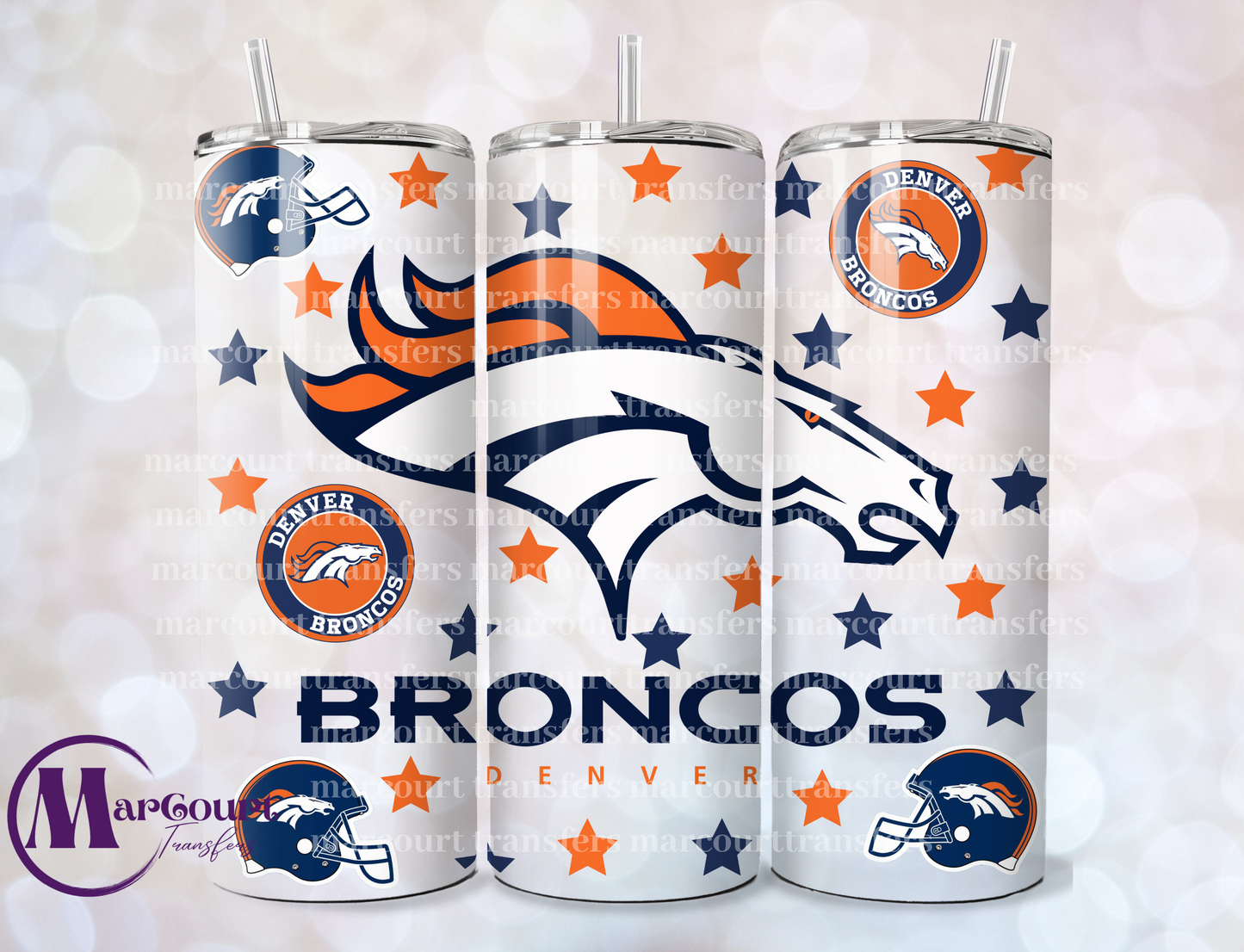 DENVER BRONCOS-SKINNY TUMBLER TRANSFER