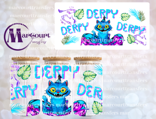 DERPY CAT DEMON HUNTERS-16 0Z-UV DTF CUP WRAP
