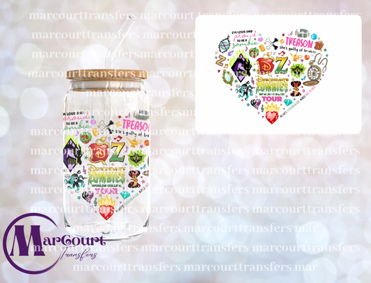DESCENDANTS ZOMBIES WORLDS COLLIDE-DECAL-UV DTF CUP WRAP