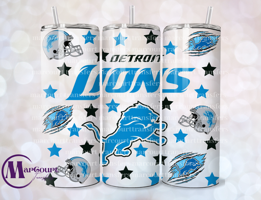 DETROIT LIONS-SKINNY TUMBLER TRANSFER