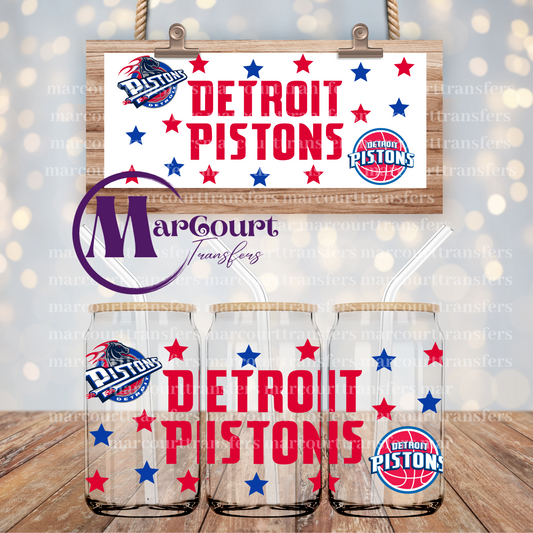 DETROIT PISTONS-16 0Z-UV DTF CUP WRAP