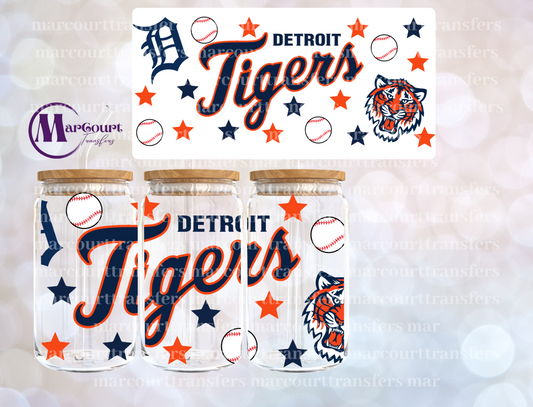 DETROIT TIGERS-16 0Z-UV DTF CUP WRAP