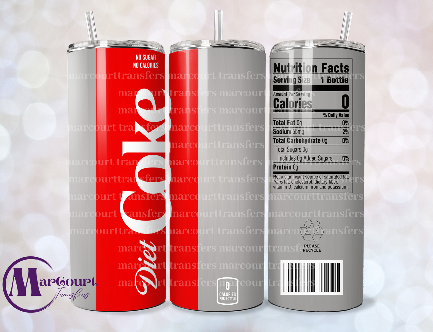 DIET COKE-SKINNY TUMBLER TRANSFER