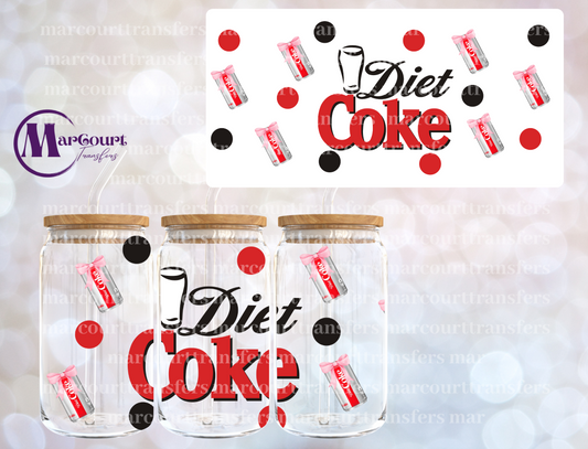 DIET COKE COQUETTE-16 0Z-UV DTF CUP WRAP