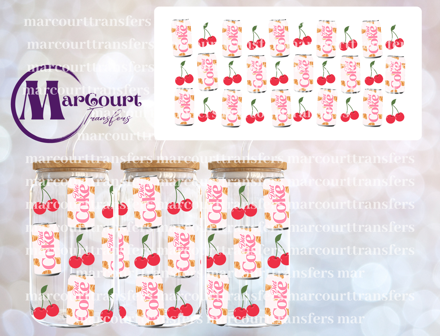 DIET SODA-16 0Z-UV DTF CUP WRAP