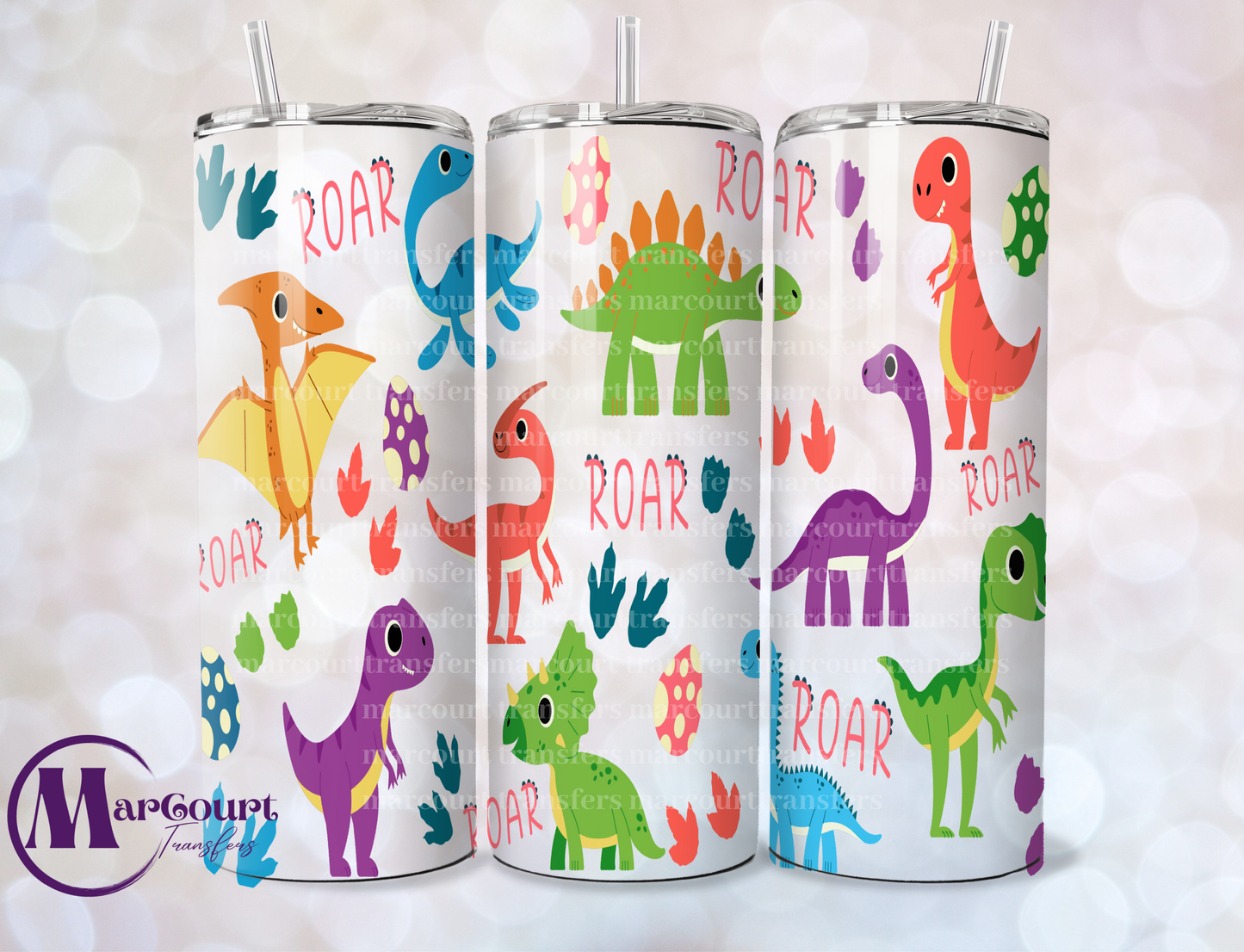 DINOS-SKINNY TUMBLER TRANSFER