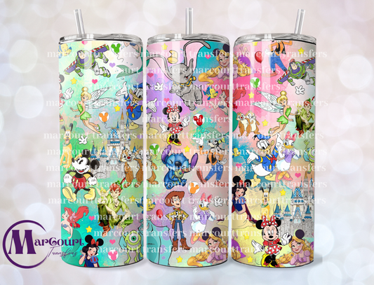 DISNEY CASTLE FRIENDS-20 OZ-UV DTF CUP WRAP