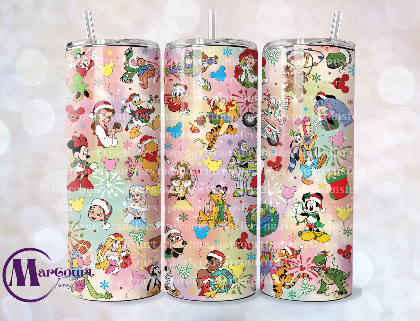 DISNEY CREW CHRISTMAS-SKINNY TUMBLER TRANSFER