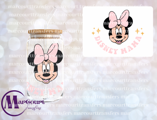 DISNEY MAMA MINNIE PINK-DECAL-UV DTF CUP WRAP