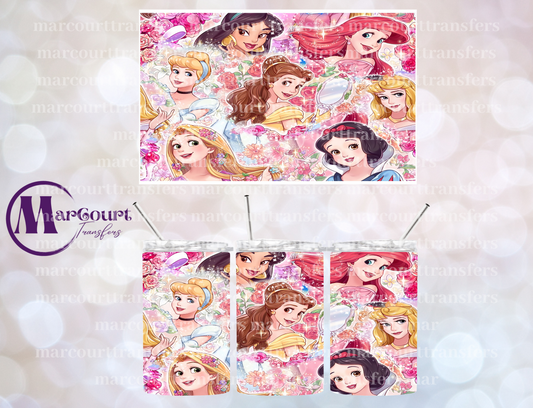 DISNEY PRINCESSES 2-12 OZ TUMBLER SUBLIMATION