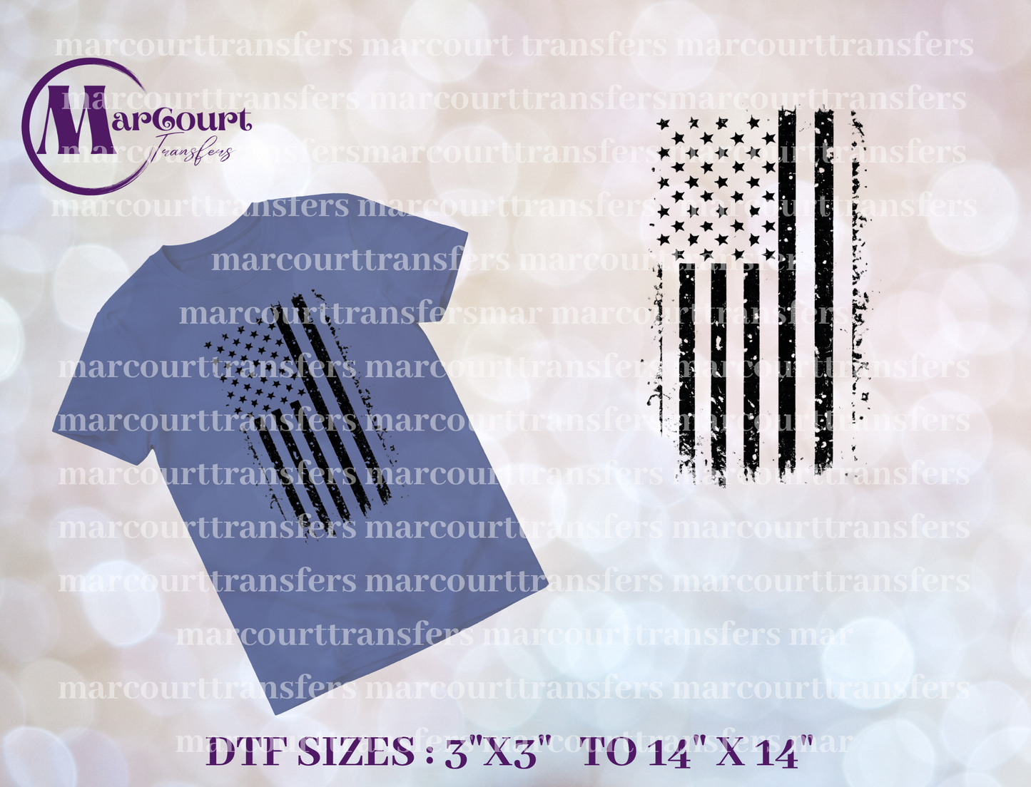 DTF-DISTRESSED FLAG