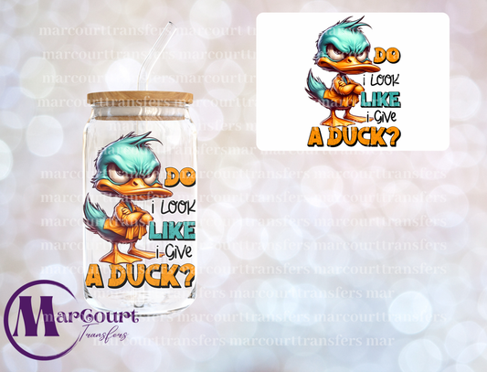 DO I LOOK LIKE I GIVE A DUCK-DECAL-UV DTF CUP WRAP