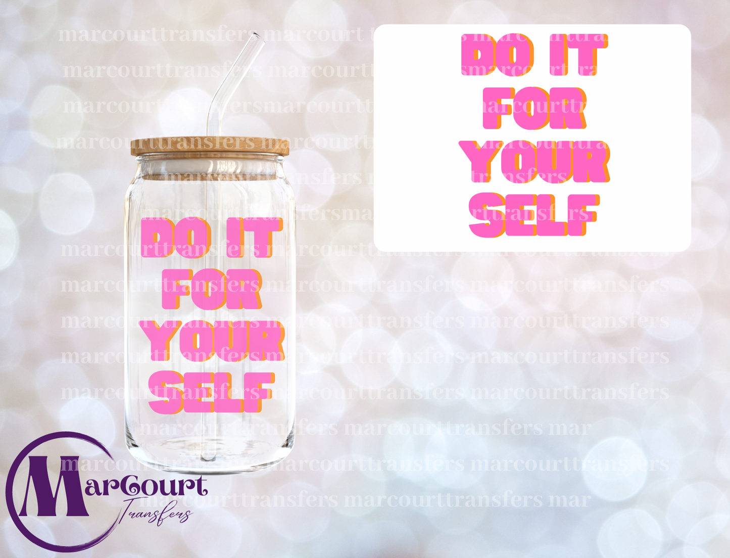 DO IT FOR YOURSELF-DECAL-UV DTF CUP WRAP