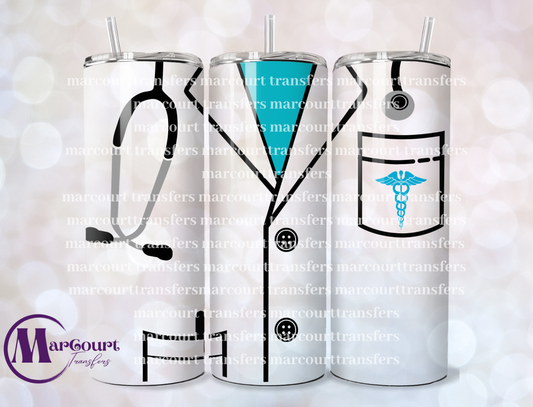 DOCTOR'S COAT-20-SKINNY TUMBLER TRANSFER (SUBLIMATION)