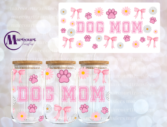 DOG MOM COQUETTE AND DAISIES-16 0Z-UV DTF CUP WRAP