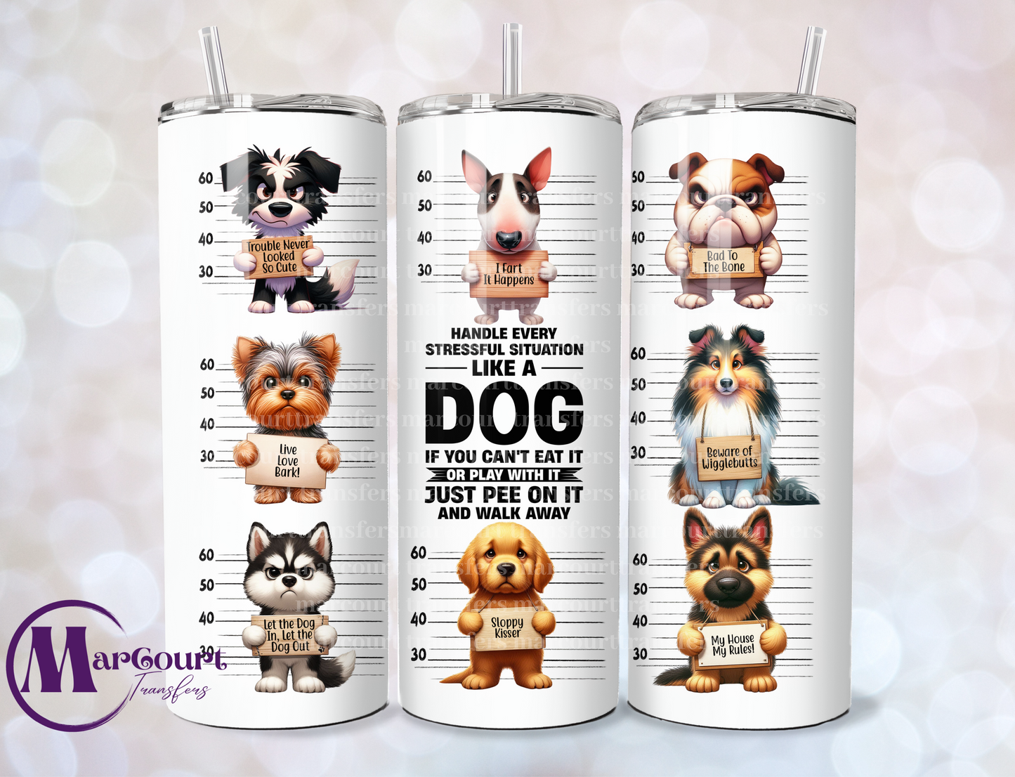 DOGS-20 OZ-UV DTF CUP WRAP