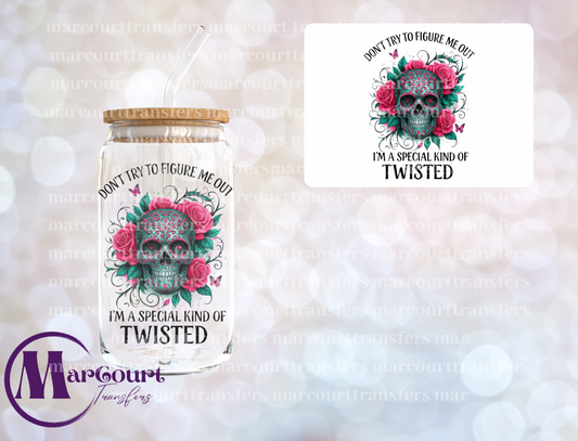 DON'T TRY TO FIGURE ME OUT-DECAL-UV DTF CUP WRAP