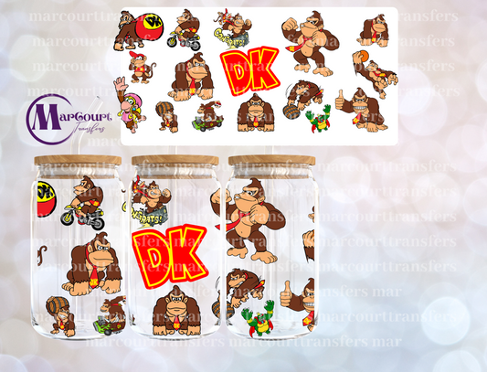 DONKEY KONG-16 0Z-UV DTF CUP WRAP