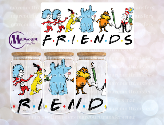 DR. SEUSS FRIENDS-16 0Z-UV DTF CUP WRAP