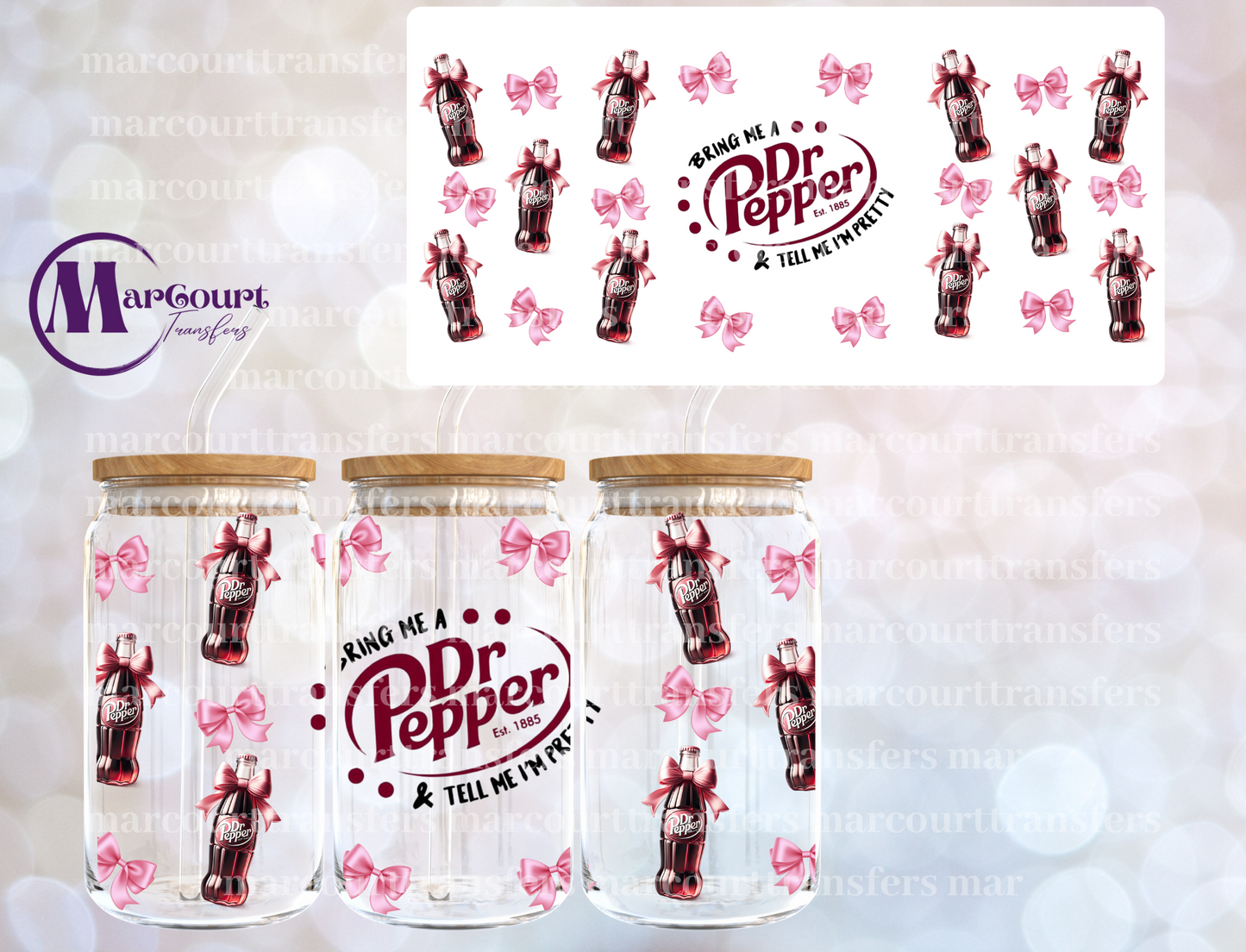 DR PEPPER COQUETTE-16 0Z-UV DTF CUP WRAP