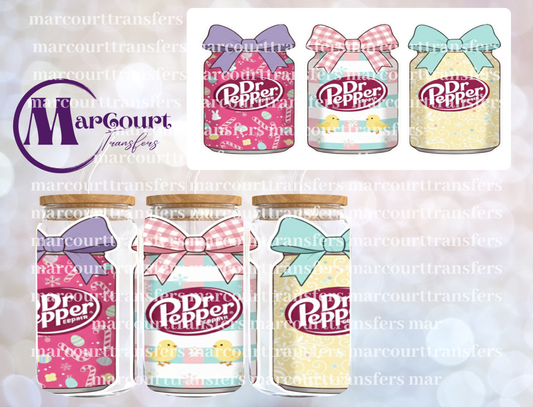 DR PEPPER EASTER CANS-16 0Z-UV DTF CUP WRAP