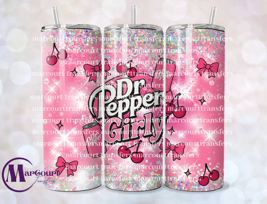 DR PEPPER GIRLY-20 OZ-UV DTF CUP WRAP
