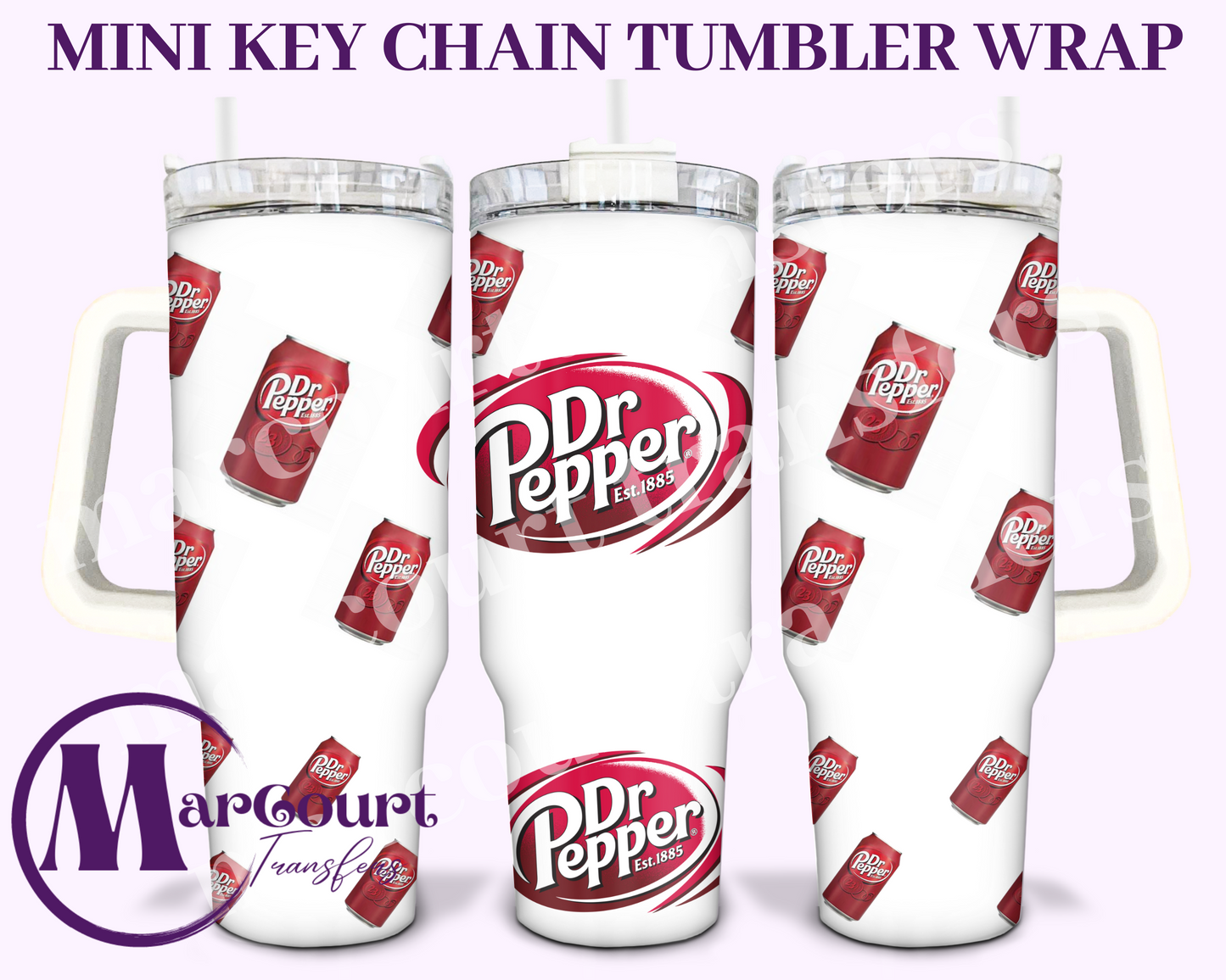 DR PEPPER-MINI TUMBLER KEYCHAIN WRAP