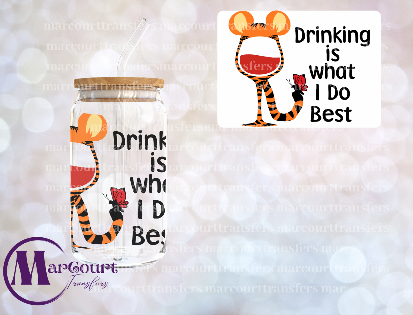 DRINKING IS WHAT I DO BEST-DECAL-UV DTF CUP WRAP