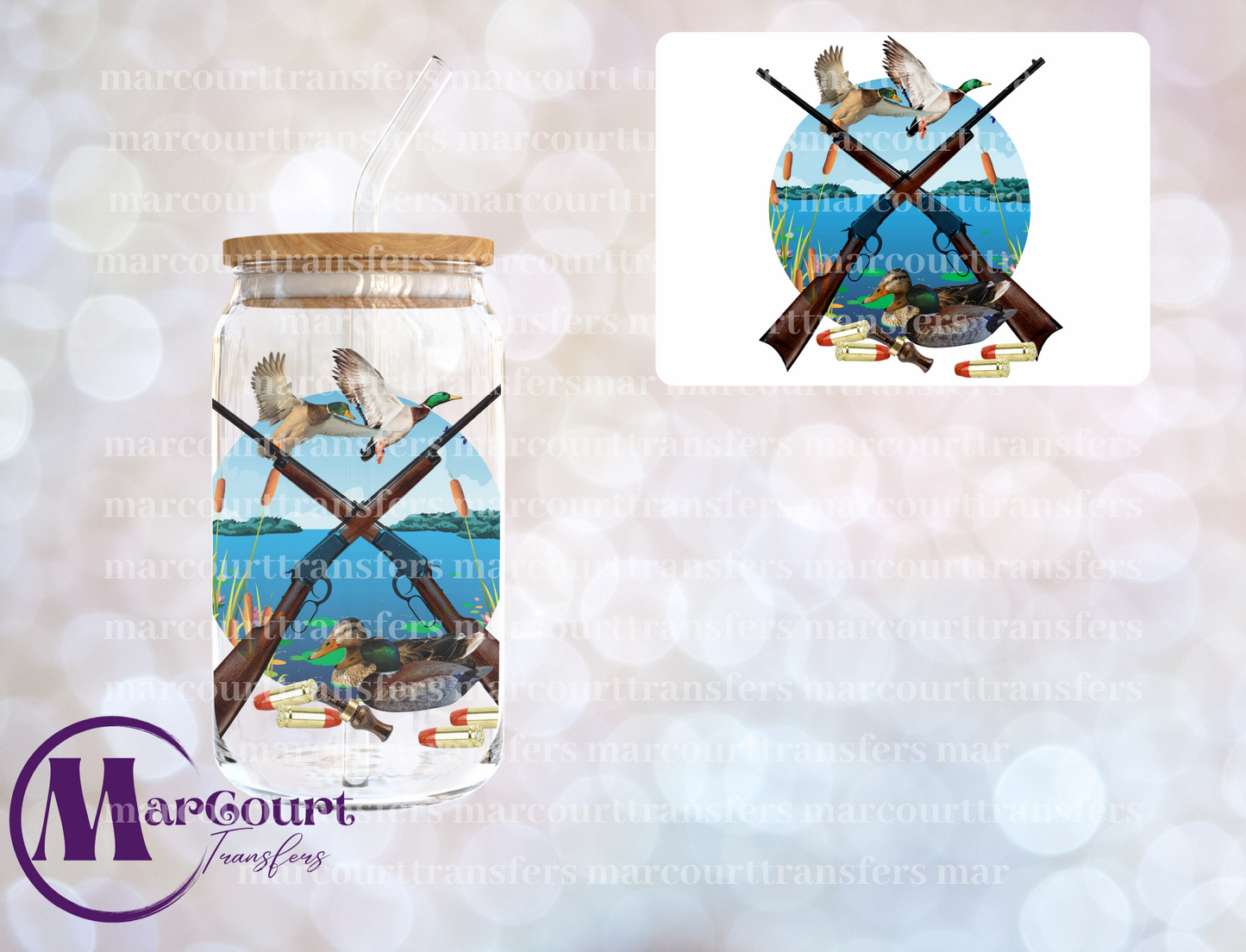 DUCK HUNTING-DECAL-UV DTF CUP WRAP