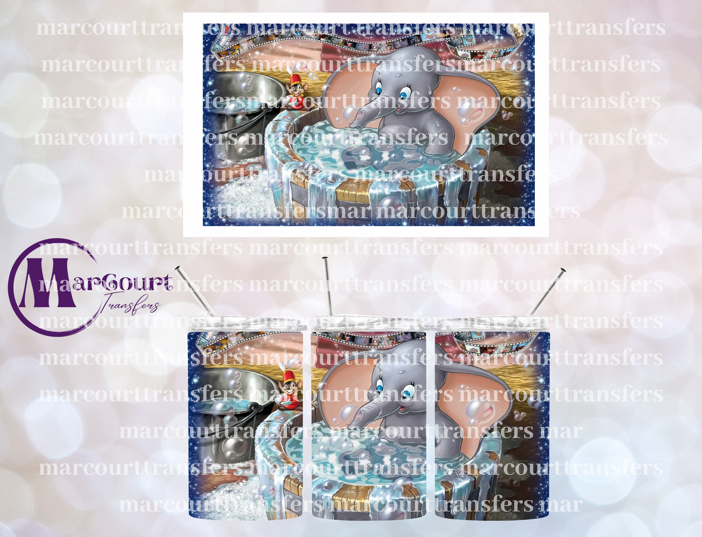 DUMBO-12 OZ TUMBLER SUBLIMATION