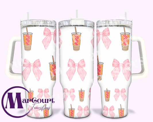 DUNKIN COQUETTE-40 0Z-UV DTF CUP WRAP