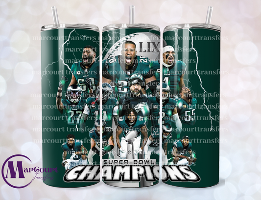 EAGLES SUPERBOWL WIN-20 OZ-UV DTF CUP WRAP
