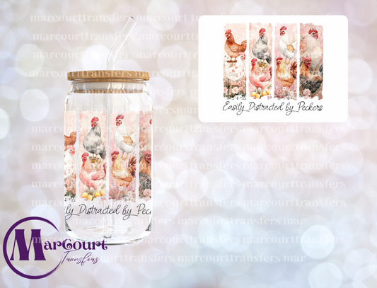 EASILY DISTRACTED BY PECKERS-DECAL-UV DTF CUP WRAP