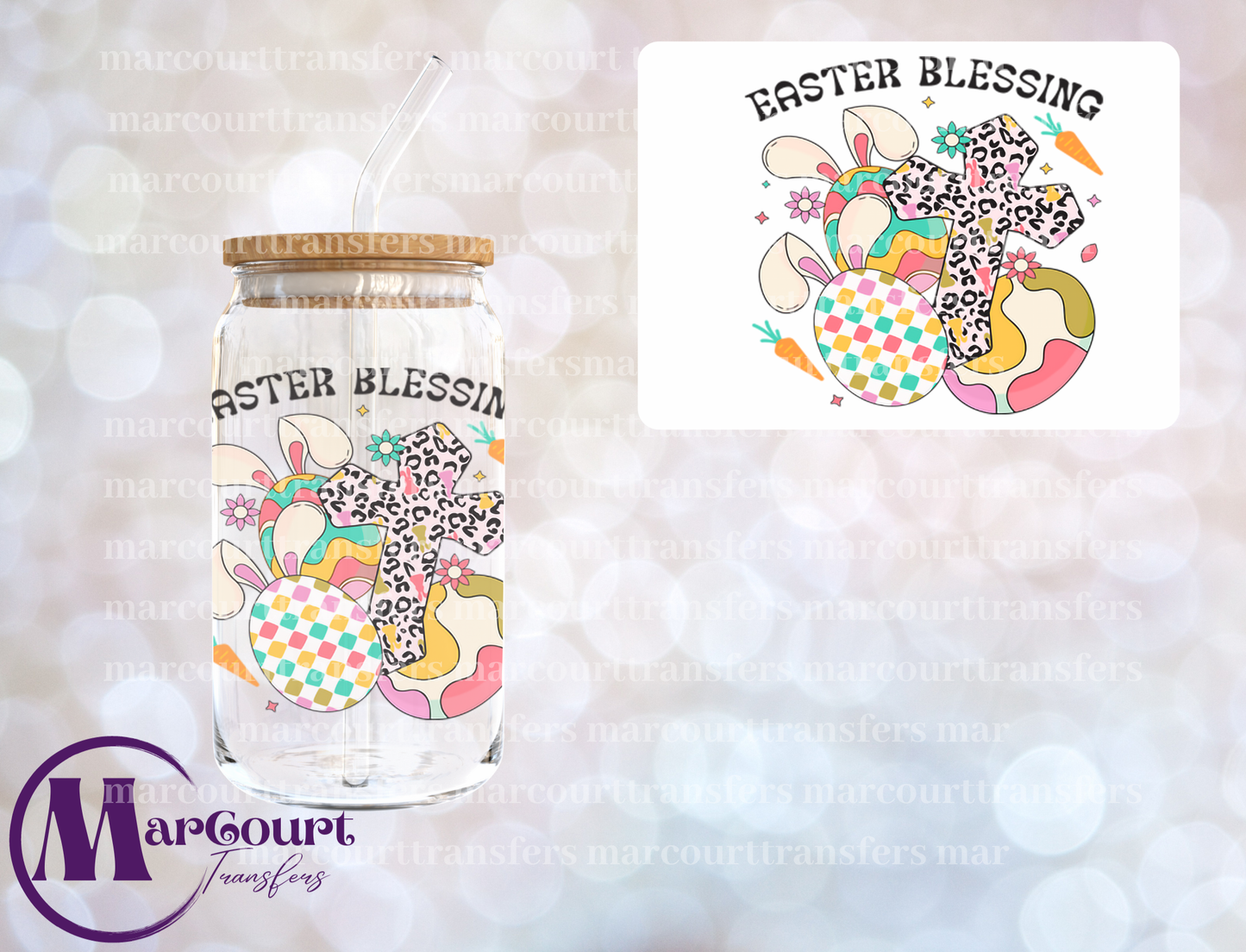 EASTER BLESSING-DECAL-UV DTF CUP WRAP