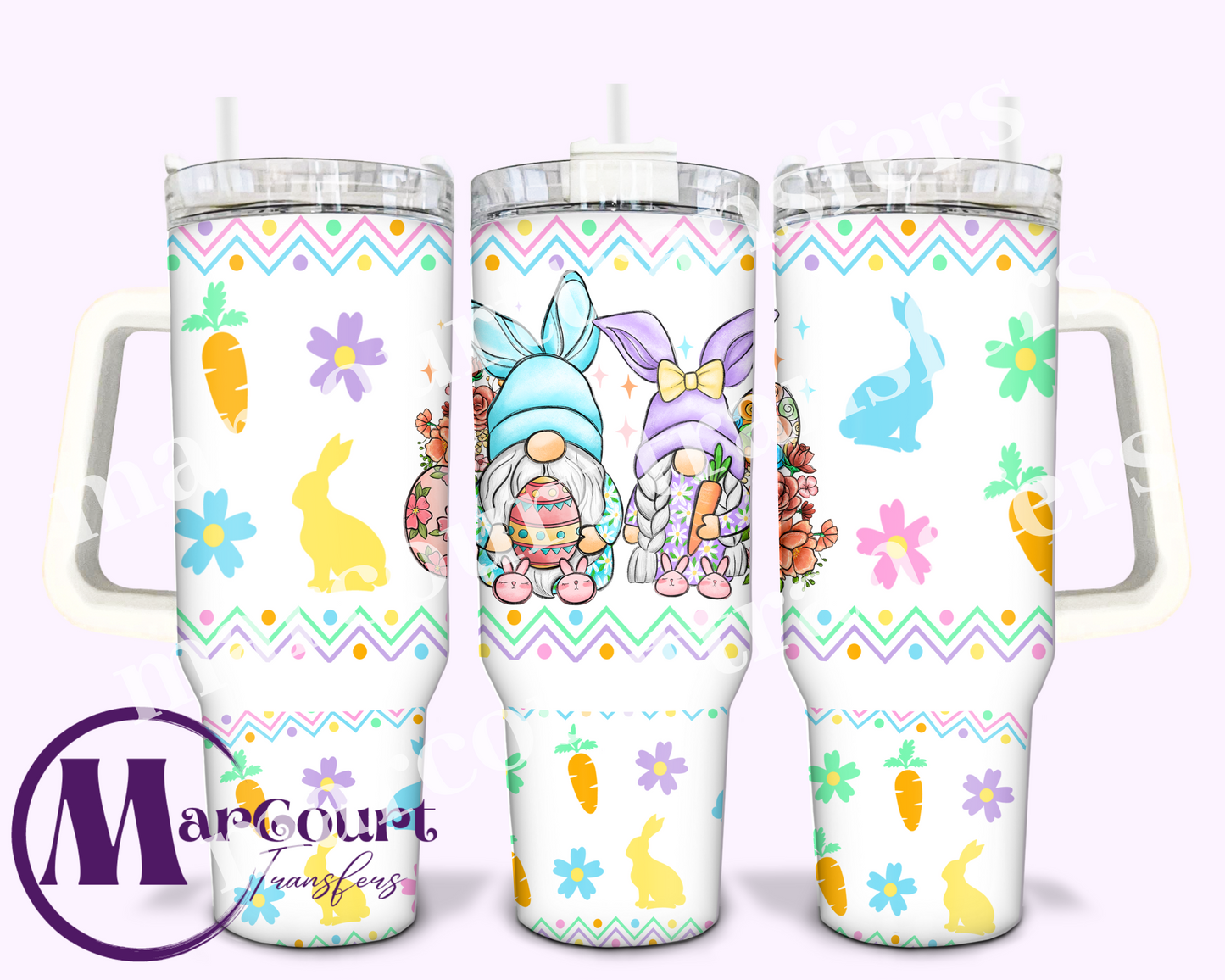 EASTER DAY GNOMES-40 0Z-UV DTF CUP WRAP