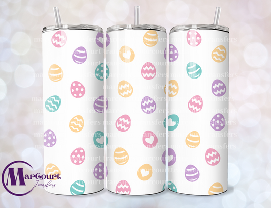 EASTER EGGS-SKINNY TUMBLER TRANSFER (SUBLIMATION)