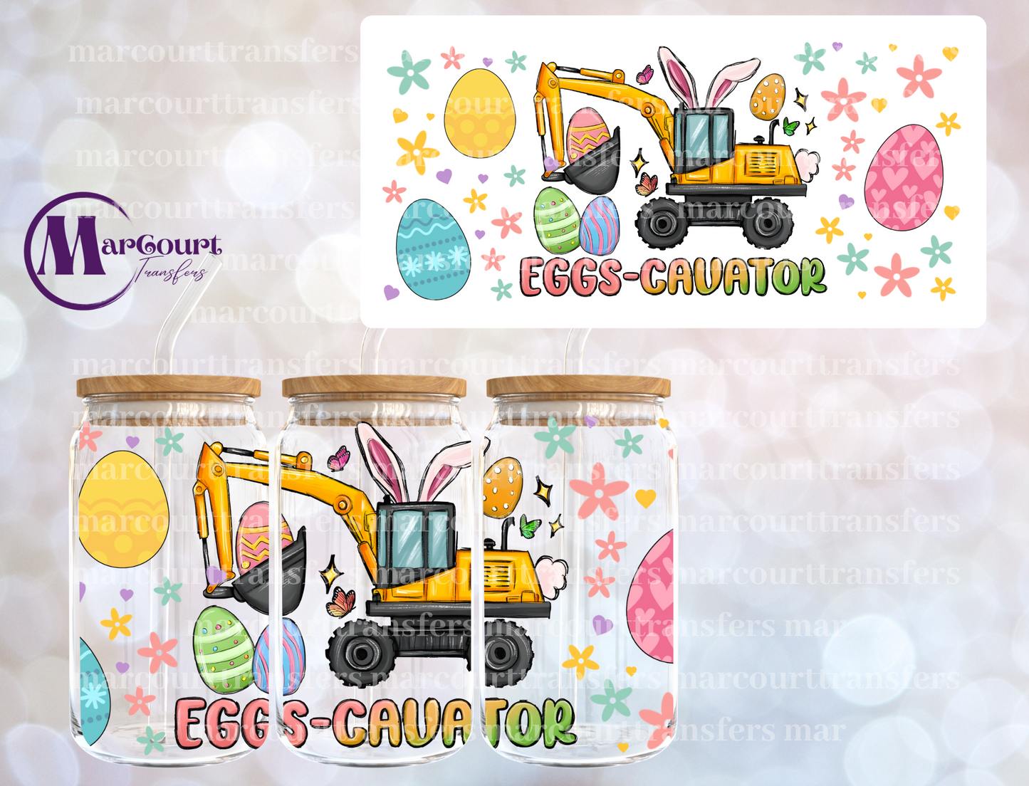 EGGSCAVATOR-16 0Z-UV DTF CUP WRAP