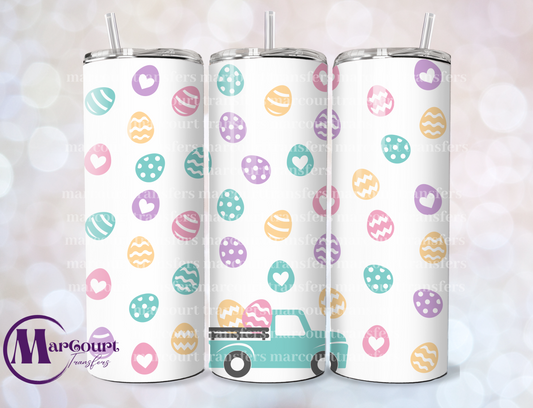 EGGS N TRUCK-SKINNY TUMBLER TRANSFER (SUBLIMATION)
